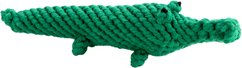Produktbild von Laboni Hundespielzeug Kalli Krokodil aus Baumwolle in Grün zur Zahnpflege 31 cm