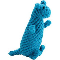 Produktbild von Laboni Hundespielzeug Kurt Känguru aus Baumwolle Blau zur Zahnpflege 22 cm