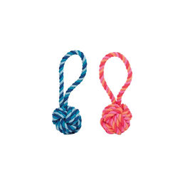 Produktbild von Laboni Maxi Schleuderball Rosa Zahnpflege Ball aus Baumwolle für Welpen