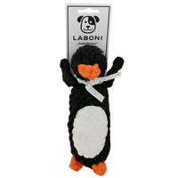 Produktbild von Laboni Poldi Pinguin Kauspielzeug aus Baumwolle zur Zahnpflege für Hunde