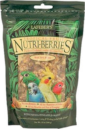 Lafeber Nutri-Berries Tropische Früchte Fruchtsnack für Wellensittiche 300 g – Bild 1 von 5