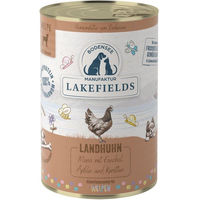 Produktbild von Lakefields Hundefutter Landhuhn mit Fenchel, Äpfeln und Kartoffeln für Welpen Monoprotein Sensitive 2400g
