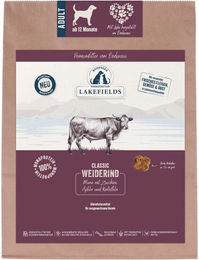 Lakefields Hundefutter Weiderind mit Zucchini, Äpfeln und Karotten getreidefrei und hypoallergen mit hohem Fleischanteil 1000g – Bild 1 von 1