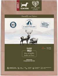LAKEFIELDS Hundefutter Wild mit Pastinaken, Karotten und Heidelbeeren für kleine Hunde, getreidefrei und hypoallergen, 1000g – Bild 1 von 1