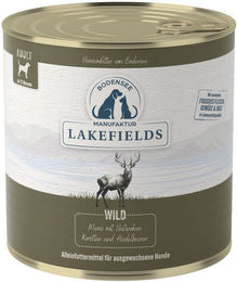 LAKEFIELDS Hundefutter Wild mit Pastinaken, Karotten und Heidelbeeren mit hohem Fleischanteil 480g Dose – Bild 1 von 1