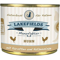 Produktbild von Lakefields Katzenfutter Huhn mit Karotten und Katzenminze Monoprotein Sensitive 1200g