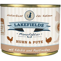 Produktbild von Lakefields Katzenfutter Huhn und Pute mit hohem Fleischanteil Monoprotein 1200g