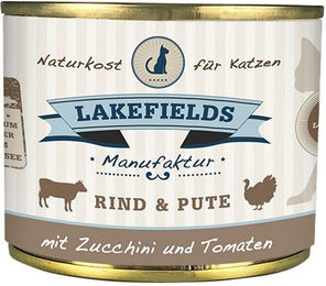 Lakefields Katzenfutter Rind und Pute mit Zucchini und Tomaten Monoprotein mit hohem Fleischanteil 1200g – Bild 1 von 1
