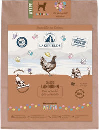 LAKEFIELDS Landhuhn mit Fenchel, Äpfeln und Kartoffeln Welpenfutter Getreidefrei Hypoallergen Monoprotein 1kg – Bild 1 von 1