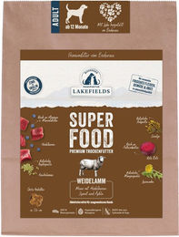 LAKEFIELDS Superfood Premium Hundefutter Lamm Getreidefrei Sensitive Kroketten 1 kg – Bild 1 von 1