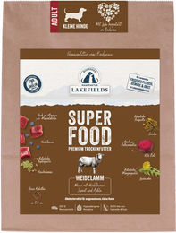 LAKEFIELDS Superfood Premium Hundefutter Lamm Getreidefrei Trockenfutter für kleine erwachsene Hunde 3 x 1 kg – Bild 1 von 1