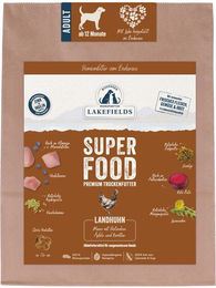LAKEFIELDS Superfood Premium Hundefutter Landhuhn Kroketten für Adult mit hohem Fleischanteil 1000g – Bild 1 von 1