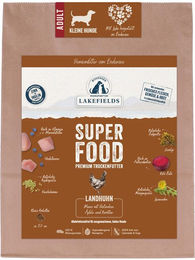 LAKEFIELDS Superfood Premium Hundefutter Landhuhn Monoprotein Kroketten für kleine Hunde Adult 1000g – Bild 1 von 1