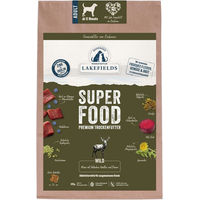 Produktbild von LAKEFIELDS Superfood Premium Hundefutter Wild Komplettmenü Kroketten mit hohem Fleischanteil 2500g