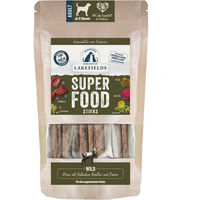 Produktbild von LAKEFIELDS Superfood Premium Sticks Wild Hirsch Trockenfleisch mit hohem Fleischanteil 130g