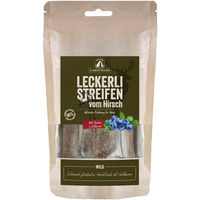 Produktbild von Lakefields Trockenfleischstreifen Wild Hirsch Monoprotein getreidefrei 150g