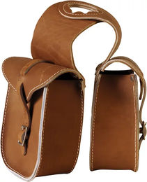 Produktbild von Lakota Basic Satteltaschen für Pferde aus Leder in Braun