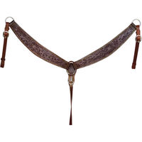 Produktbild von Lakota Blumen-Halsband aus Leder in Braun 609HTF
