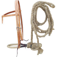 Produktbild von Lakota Bosal- und Mähnenmechanik Set aus Leder in Beige und Braun