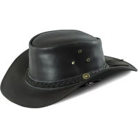 Produktbild von Lakota Capello Modello Geflochtener Lederhut Schwarz Unisex Größe M