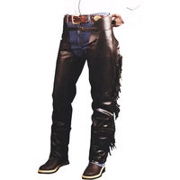 Produktbild von Lakota Chaps Fransenhosen Pull-Up aus Leder Unisex XS