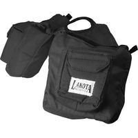 Produktbild von Lakota Deluxe Sattelbag für Pferde aus gepolstertem Nylon in Schwarz