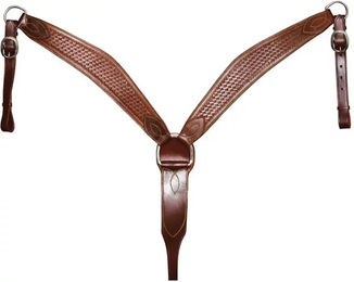 Produktbild von Lakota Jagdhalsband für Pferde aus Leder in Braun