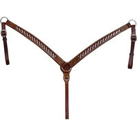 Produktbild von Lakota Jagdhalsband für Ponys in Braun mit Silberdetails