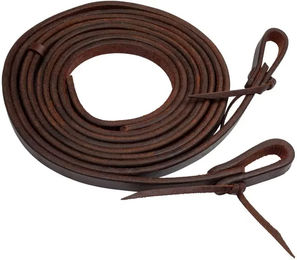 Produktbild von Lakota Lederzügel für Pferde Split 5/8 Zoll Braun