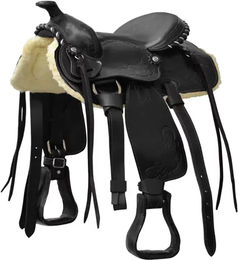 Produktbild von Lakota Prime Pro Ponysattel aus Leder in Schwarz