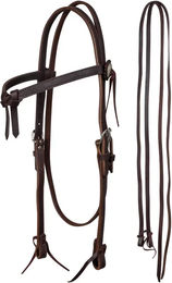 Produktbild von Lakota Pro Reittrense für Pferde aus Leder in Braun