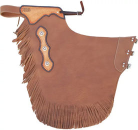 Produktbild von Lakota Rodeo Mini-Chaps aus Leder Braun XL Unisex