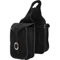 Produktbild von Lakota Satteltasche für Pferde aus Wildleder in Schwarz und Natur