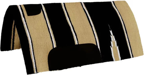 Produktbild von Lakota Sattelunterlage für Pferde mit Leder-Patch im Navajo Design in Beige und Bunt
