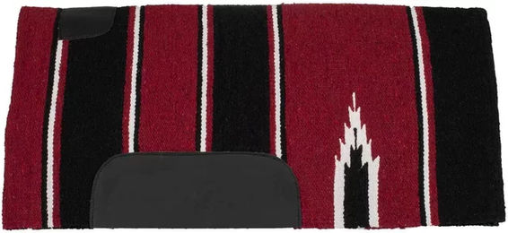 Produktbild von Lakota Sattelunterlage für Pferde mit Leder-Patch im Navajo-Design in Braun und Bunt