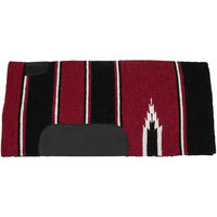 Produktbild von Lakota Sattelunterlage für Pferde mit Leder-Patch im Navajo-Design in Braun und Bunt