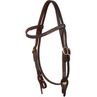 Produktbild von Lakota Schnellwechsel-Frontpferdetrense aus Leder in Braun