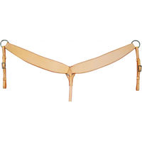 Produktbild von Lakota Western-Halsband aus weichem Leder in Beige für Pferde