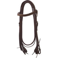 Produktbild von Lakota Western-Pferdezaumzeug aus Leder für Ponys in Braun