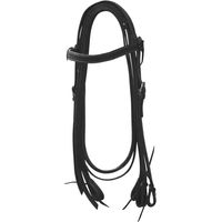 Produktbild von Lakota Western-Pferdezaumzeug aus Leder für Ponys in Schwarz