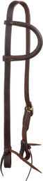 Produktbild von Lakota Western-Reitbride mit einem Ohr aus Leder in Braun