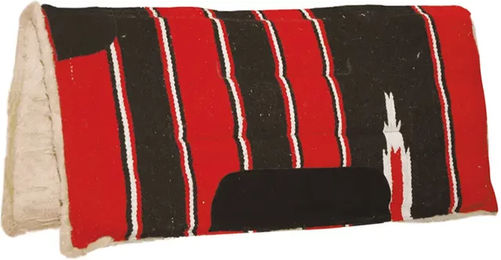 Produktbild von Lakota Western-Satteldecke für Pferde im Navajo-Design bunt rot