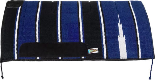 Produktbild von Lakota Western-Sattelunterlage aus Filz für Pferde in Blau