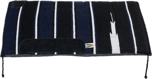 Produktbild von Lakota Western-Sattelunterlage aus Filz für Pferde in Blau