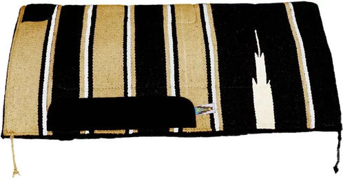 Produktbild von Lakota Western-Sattelunterlage aus Filz für Pferde in Bunt und Gelb