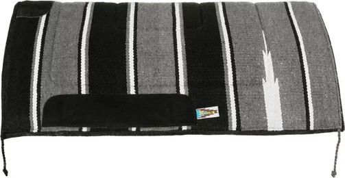 Produktbild von Lakota Western-Sattelunterlage aus Filz für Pferde in Grau