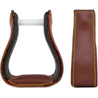 Produktbild von Lakota Western-Steigbügel aus Leder für Ponys in Braun