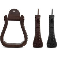 Produktbild von Lakota Western-Steigbügel aus Leder in Braun