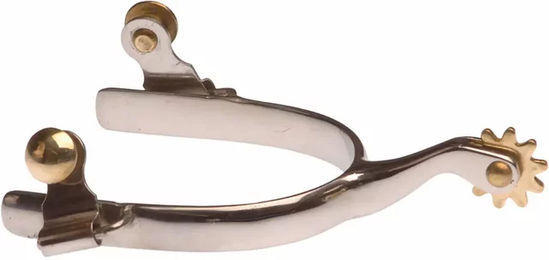 Produktbild von Lakota Westernreit-Sporn aus Edelstahl in Silber/Grau