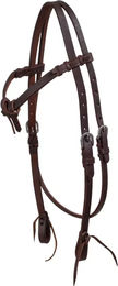 Produktbild von Lakota Westernreitzaum mit Vorderhalfter aus Leder in Braun